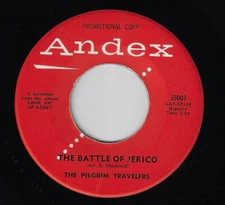 Gospel R&B Popcorn 45 / PILGRIM TRAVELERS - The Battle Of Jerico  : ANDEX  HEAR!