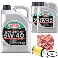 MotoröL Set 5W-40 Vollsynth Meguin 7 Liter + ÖLfilter FüR Mercedes C-Klasse W205