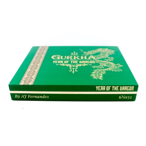Gurkha Año del Dragón 6 5/8 x 52 Caja de cigarros de madera vacía 9,5" x 8" x 1,5" - Imagen 5 de 12