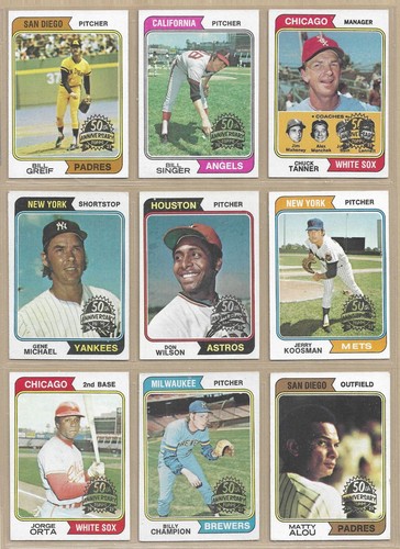 2023 TOPPS HERITAGE 50th ANNIVERSARY 1974 ORIGINAL BUYBACK - PICK ANY YOU WANT - Bild 6 von 36