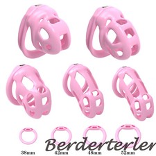 New Cage Embedded Breathable and Easy To Carry Resin Cage Chastity Lock for Men