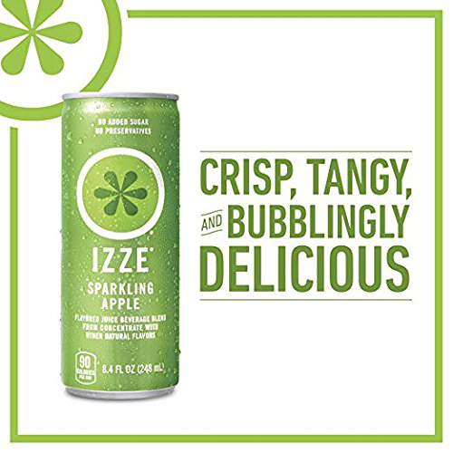 Izze Sparkling Juice Apple 8.4 Fl Oz 24 Ct No added sugar or