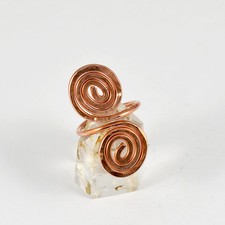 Copper Spiral Ring - Any Size - Hammered Copper - Unique Artisan Jewelry