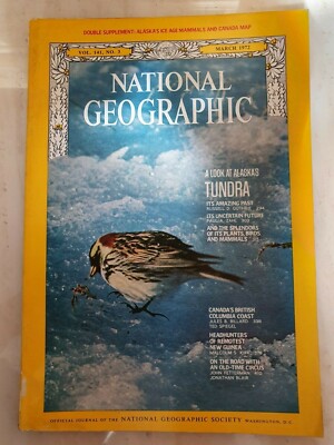 NATIONAL GEOGRAPHIC MAGAZINE: LOOK AT ALASKA'S TUNDRA - MARCH 1972