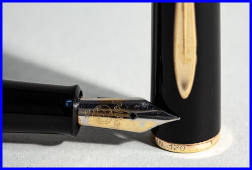 Pelikan 140 Striped Piston Filler With Steno Steel Feather - Pelikan 120 Cap - Picture 6 of 7