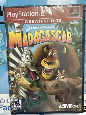 Madagascar Sony PlayStation 2 Factory Sealed PS2 CIB In Box Greatest  Hits