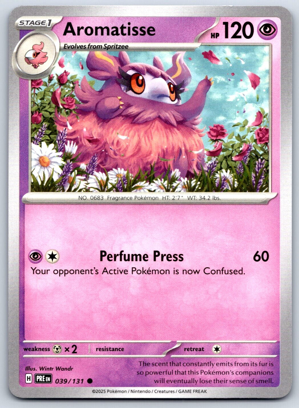 Aromatisse - Prismatic Evolutions PRE 039/131 Pokemon Card