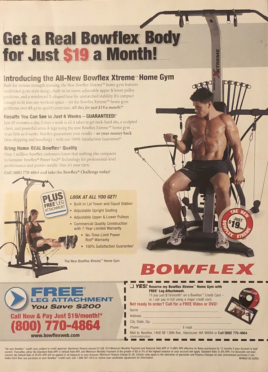 Print Ad 2005 Bowflex Xtreme Home Gym