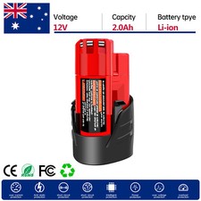 12V Battery for Milwaukee M12IR 2490 2491 2492 2473 M12 IC,M12 AL,M12 BD,M12 BS
