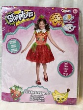 Disguise Shopkins Strawberry Kiss Costume Dress & Headband Child Size S 4-6X