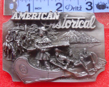 American Historical Commemorative Belt Buckle 1989