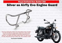 "Royal Enfield \"Silver Air Fly EVO MotorschutzbüGel FüR New Bullet 350\""