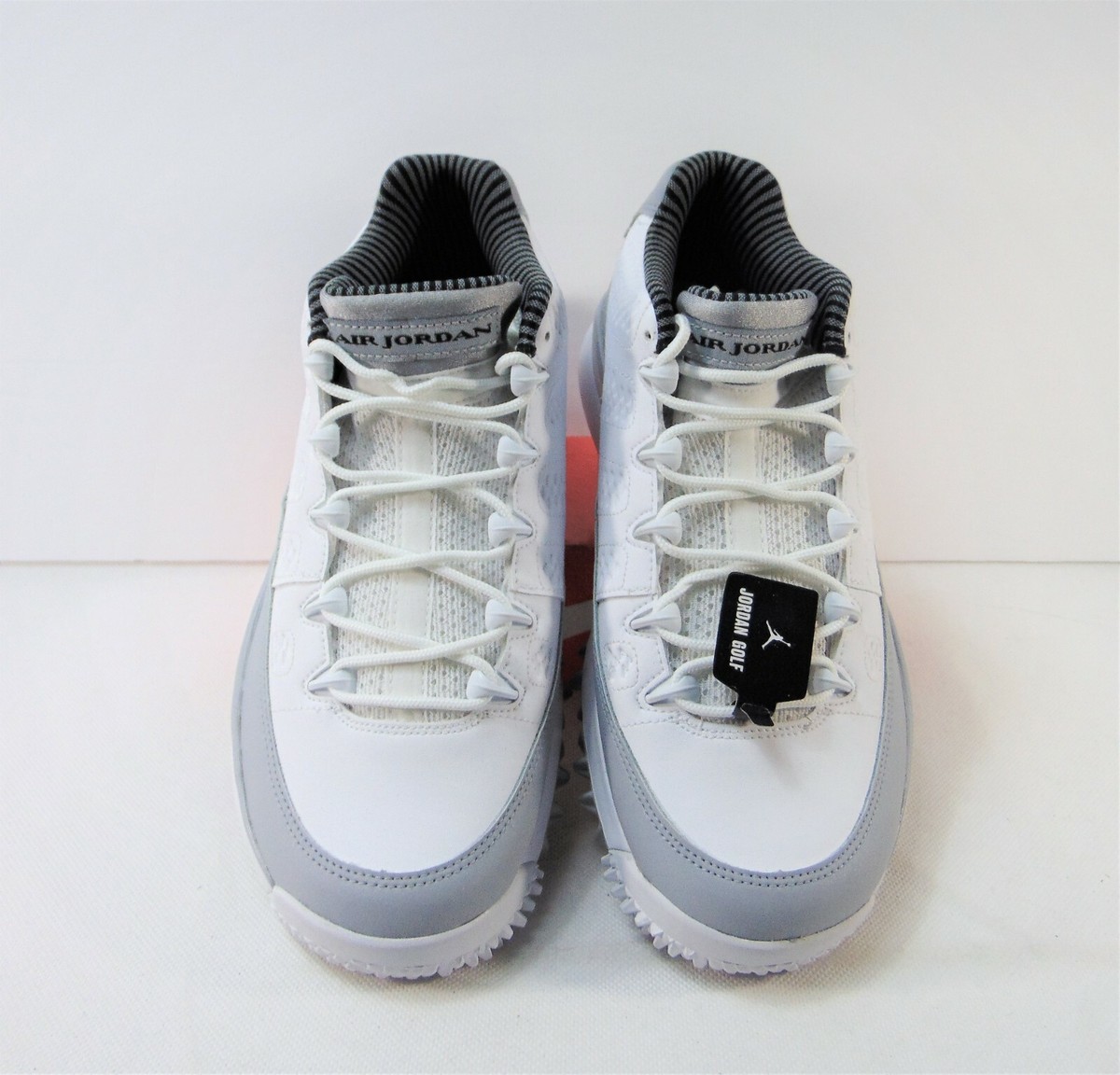 Nike Air Jordan 9 IX Retro Low White Grey Golf Shoes Sz 8 Nike Air Jordan 9 IX Retro Low White Grey Golf Shoes Sz 8