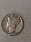 1936 -D  Mercury Silver Dime, -Vg/F