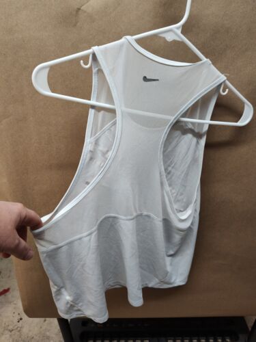 Nike Dri-Fit White Active Tank Top for Woman Size M - Picture 5 of 7
