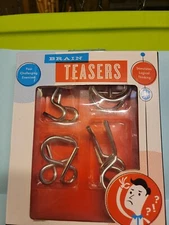 Brain Teasers - Metal Puzzles 4 Brain Teasing Puzzles