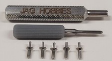 JAG Hobbies Screw-Post Guide Pins and Tools for TR-3 or T-Jet Style Slot Car - L