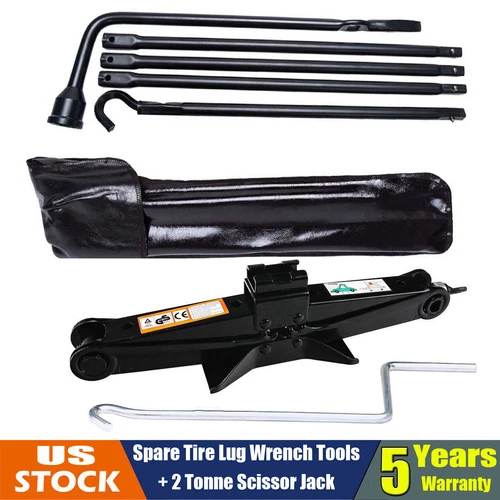 Portable OEM Tools Kit Scissor Jack & Spare Tire Lug Wrench For Dodge Ram 1500