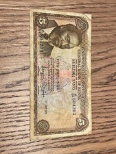 1972 KENYA 5 SHILLINGS BANKNOTE