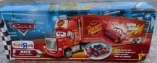2009 Disney Pixar Cars Mack Truck Playset Toys r us + 3 Look Eyes Change Cars!