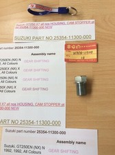 SUZUKI GT250 X7 ALL MODELS NOS CAM STOPPER BOLT PT NO 25354-11300 NEW NICE X 1