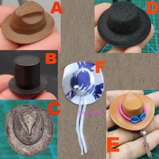 1/12 Formal Top Hat Cap Western Cowboy Hat Accessory For 6'' Soldier Figure