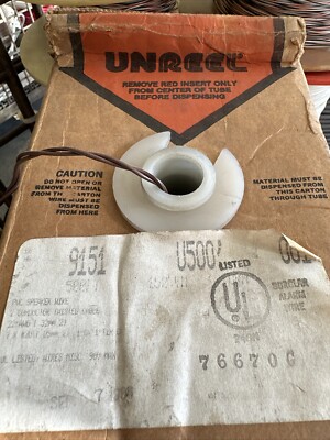 2 conductor wire 22 gauge Twisted Pair Belden 9151 500 Ft Unreel Box NOS