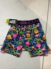 TRADIE TRUNKS BOXER BRIEFS PINK FLAMINGOS  SZ XL BNWT (ACC55