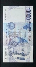 10000 LIRE DIECIMILA BANCA D'ITALIA 3 settembre 1984 banconota serie UG 028487 L