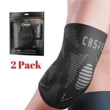 2X Elbow Brace Compression Support Sleeve Arthritis Tendonitis Reduce Joint Pain