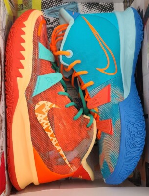 Size 13 Nike Kyrie 7 x Sneaker Room Mom Blue Orange Basketball Shoes DO5360 900