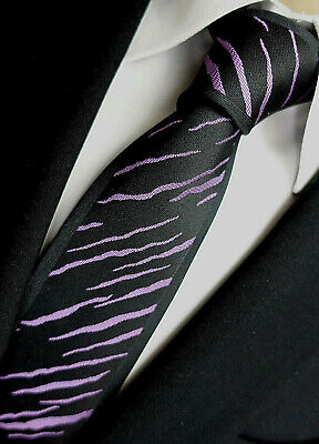 mit Nadelstreifen Geschenk Czako Herren Business Krawatte- blauviolett NEU