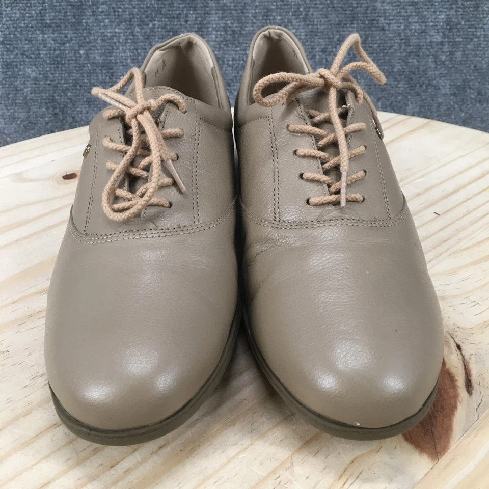 Zapatos Easy Spirit para mujer 11 B movimiento informales Oxford beige cuero con cordones bajos Foto 3 de 4
