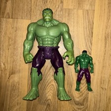 Pre-owned Hasbro Marvel THE INCREDIBLE HULK 12 Inch 5 Inch Action Figures Lot