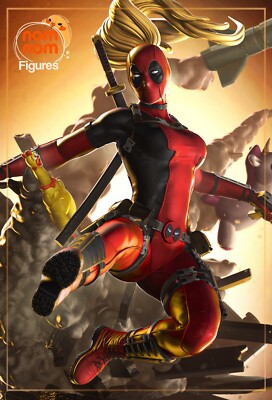 Lady Deadpool - Deadpool 3 - Fan Art Figur - 3D Resin Print - 226/87/120mm Bust