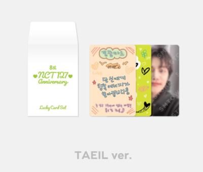 NCT 127 8TH ANNIVERSARY OFFICIAL MD GOODS LUCKY CARD SET +