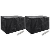 Wetterfeste GartenmöBel Abdeckhauben 2Er Set 140X70X90 Cm 8 ÖSen