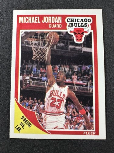 1989-90 Fleer - Michael Jordan #21 Scoring Leader BULLS HOF LEGEND GOAT