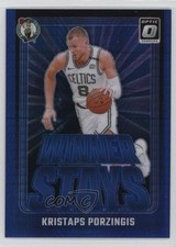 2024 Donruss Optic Winner Stays Blue Hyper Prizm /175 Kristaps Porzingis #9 p8v