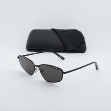 Balenciaga BB0277S 001 Shiny Black/Grey 60-16-145 Sunglasses New Authentic