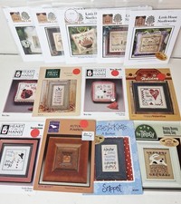 Primitive Cross Stitch Small Sampler Chart Lo...