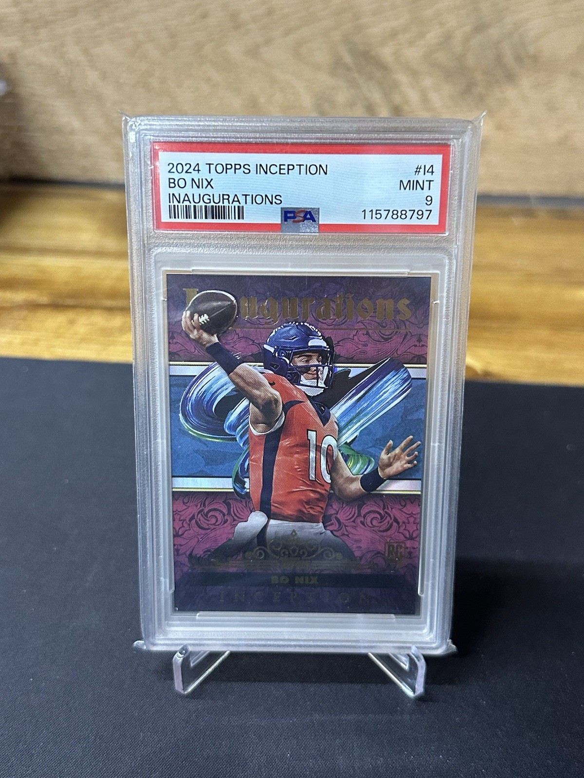 2024 Topps Inception Bo Nix Inaugurations RC Case Hit