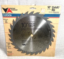 VTG Vermont American Table Saw Blade No. 27176 Sealed 10" Fast Cut 28T Carbide