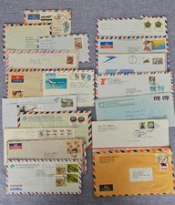 55 Luftpostbriefe aus aller Welt