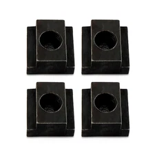 T- Nut Black Oxide Finish, 1/2"-13 Thread Size, 5/8 in Table  Size, 4Packs