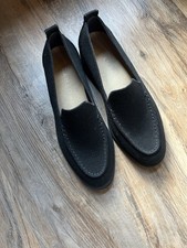 Rothy  s Lug Loafer Onyx Black Merino Wool Slip-ons Sz 6.5