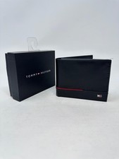 Tommy Hilfiger Portafoglio Uomo Pelle Bifold con Flip ID (3572)- Nero - C2(D56T)