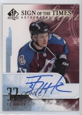 2008-09 SP Authentic Sign of the Times TJ Hensick #ST-HE Auto s3g