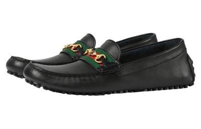 Gucci Driver Horsebit Loafer Men's Black 624698 1XH10 1066 | eBay
