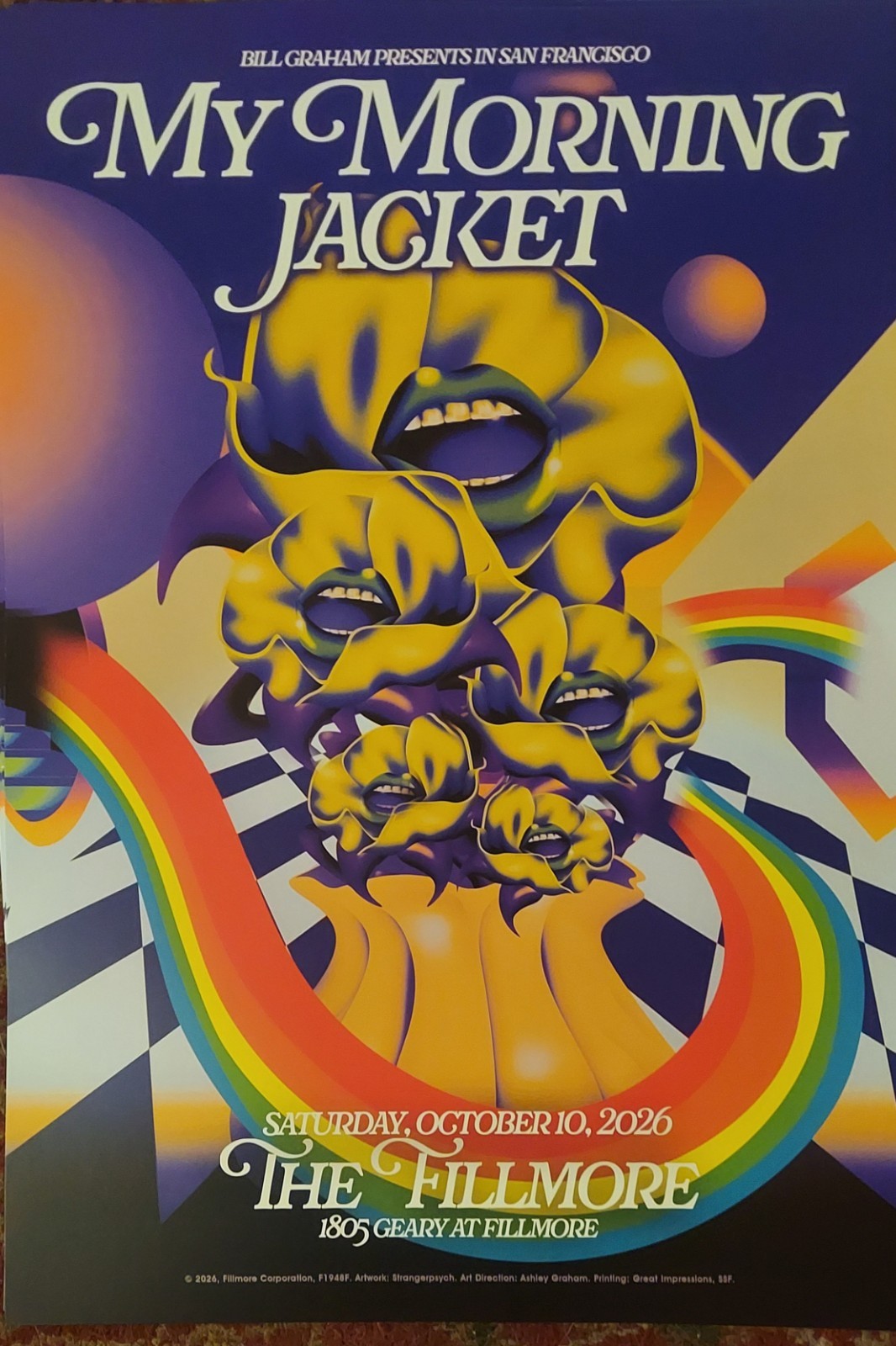 Fillmore House Poster 10/10/2026 (Bill Graham Presents)